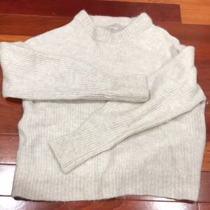 Cozy Light Gray Crewneck Sweater
